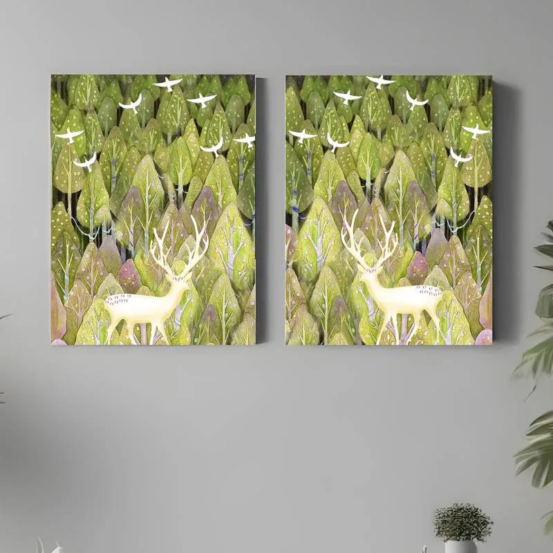 Soren Stag Wall Art - Set Of Two media 1
