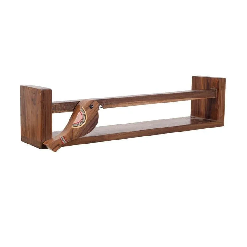 Teak Wall Shelf - Set Of Three media 4