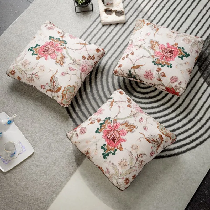 Petal Cascade Cotton Cushion Covers - Set Of Three media 4