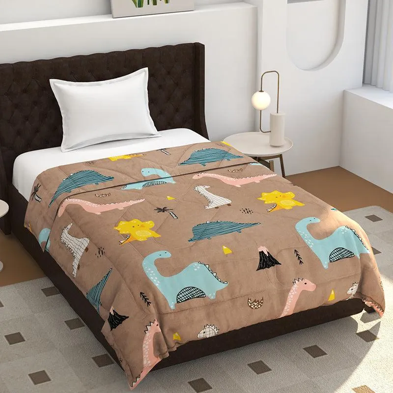 Tiny Dino Microfiber Kids Comforter - 150 GSM media 1