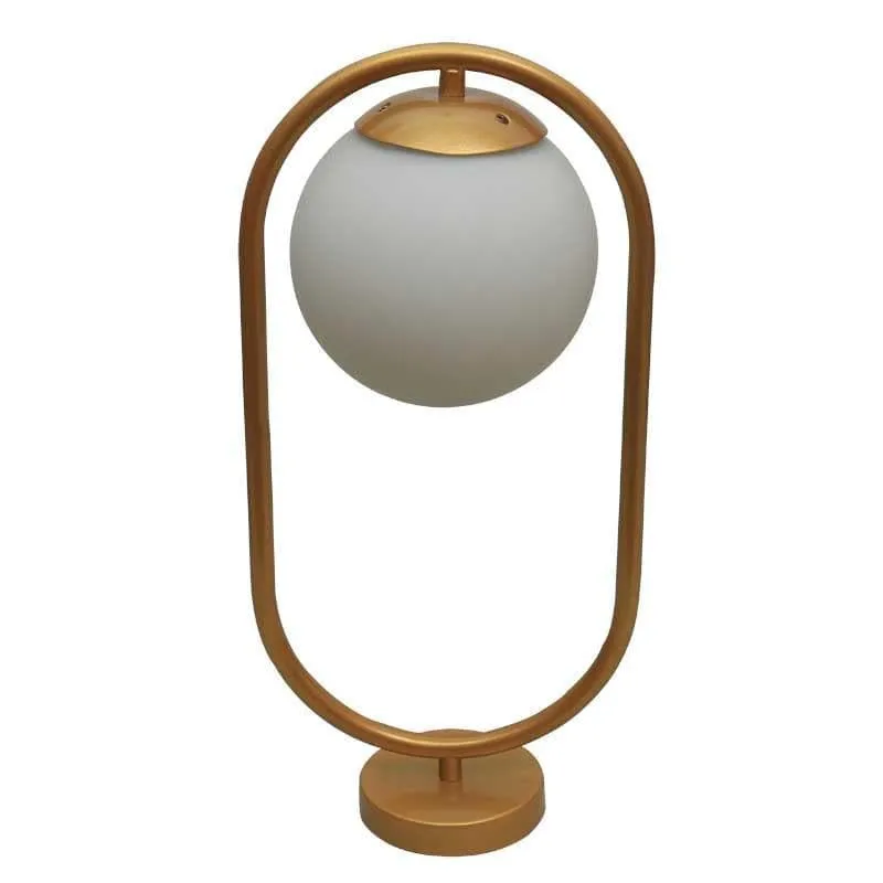 Glow Getter Glass Table Lamp - Gold,White media 3