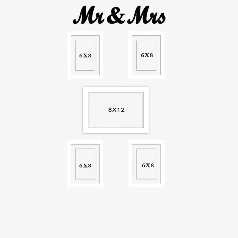 Mr & Mrs Photo Frame - Set Of Six media 4