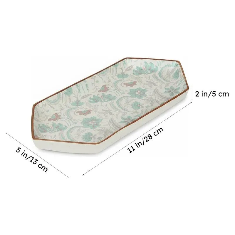 Ceramic Platter (White & Blue) - Single Piece media 6