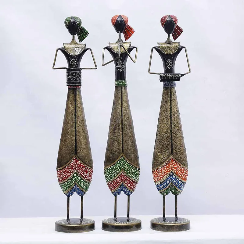 Musical Troupe Ethnic Showpiece - Set Of Three media 4