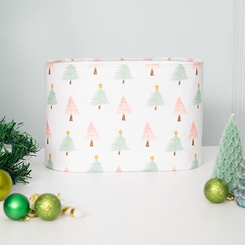 Christmas Tree Hemidome Fabric Table Lamp - White media 4