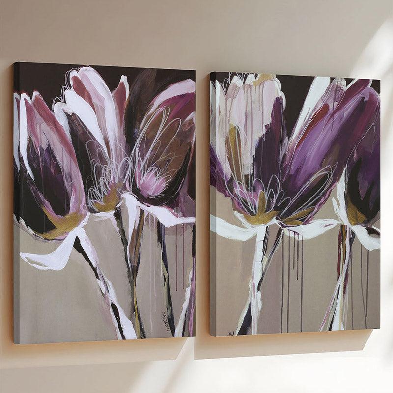 Jade Tulip Wall Art - Set of Two
