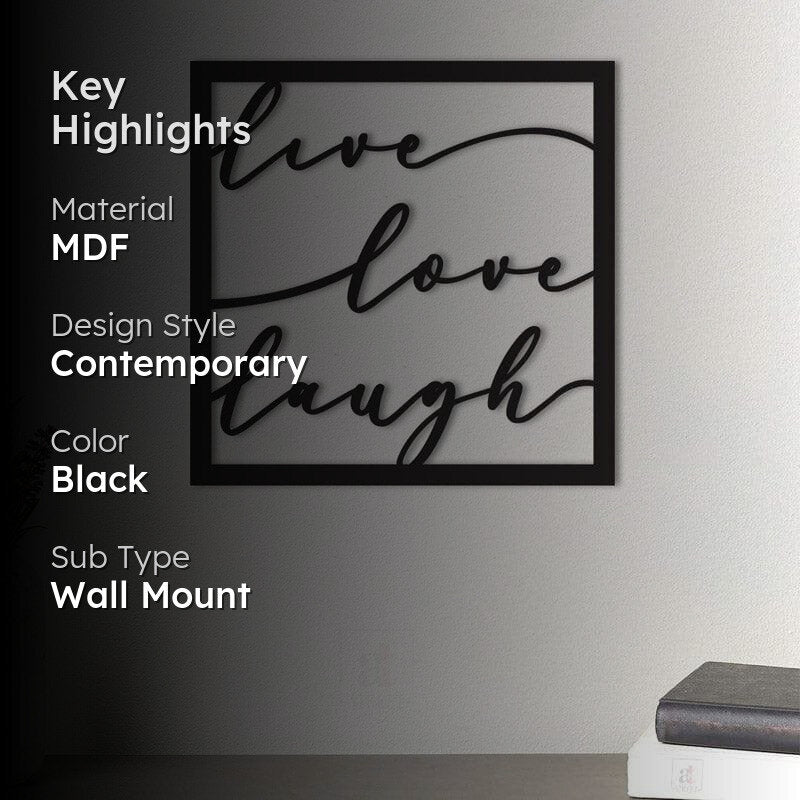Live Love Laugh MDF Wall Accent media 2