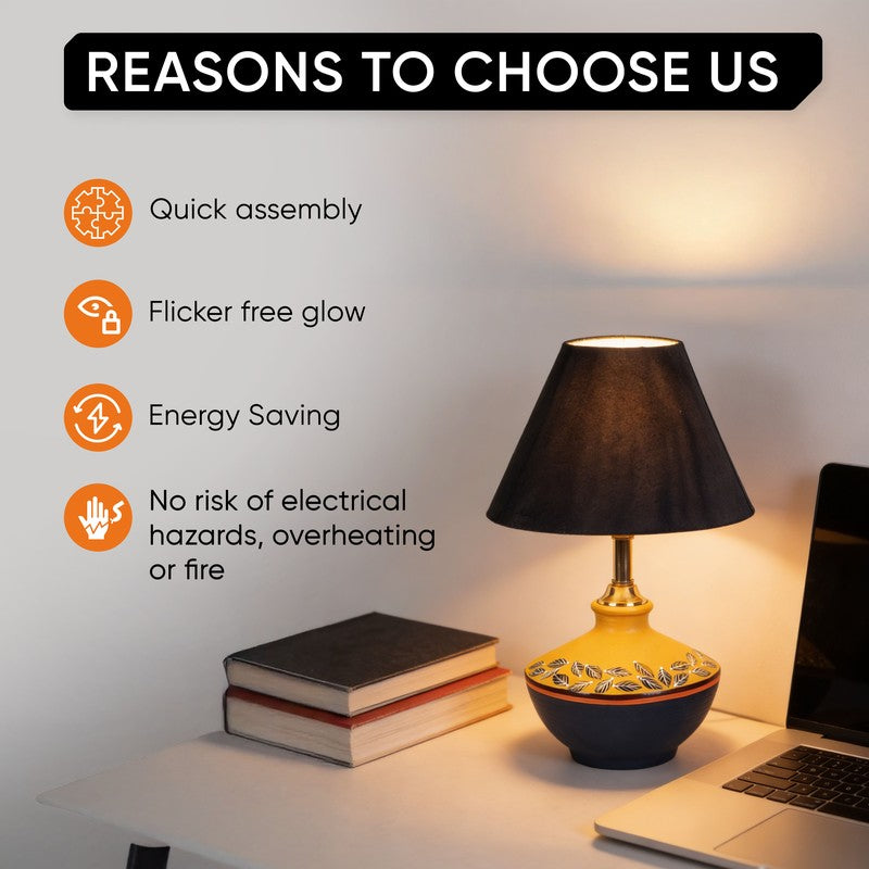 Jericha Terracotta Table Lamp - Multicolor media 7