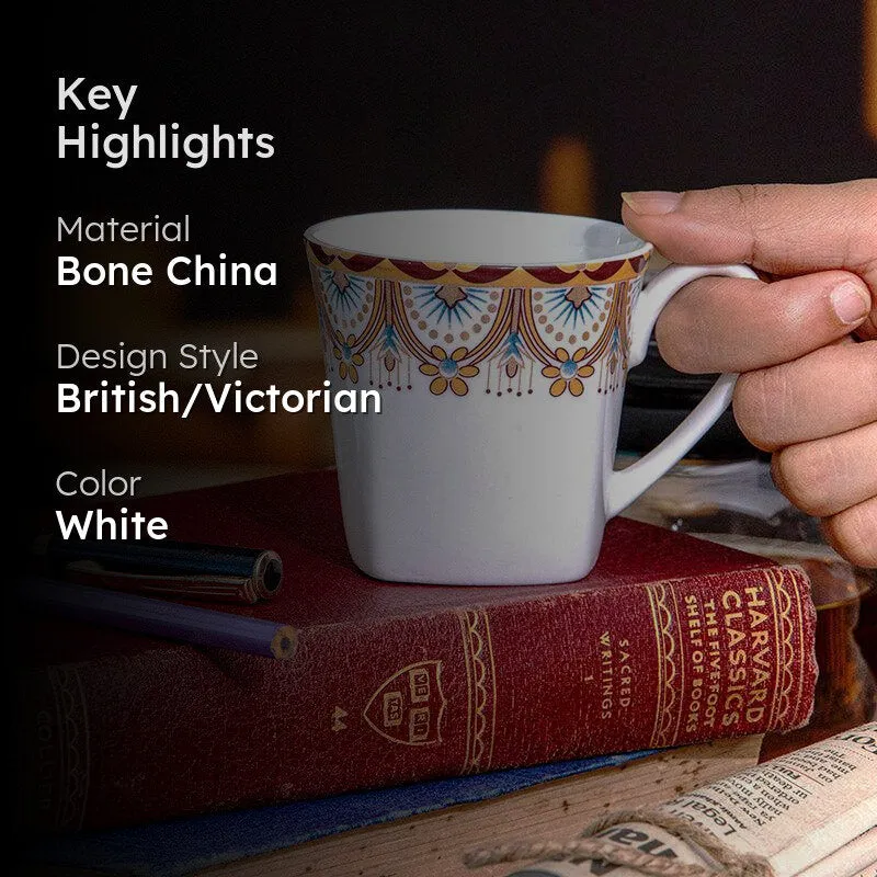 Sonaki Agniva Ethnic Bone China Tea Cup (180 mL Each) - Set Of Six media 2