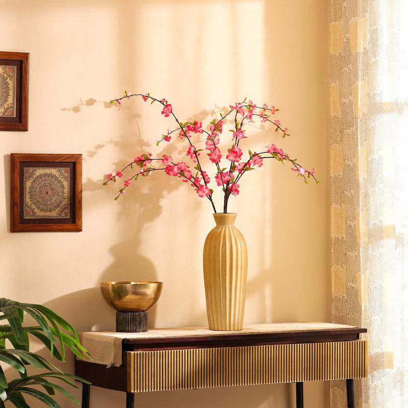 Artificial Realistic Cherry Blossom Flower Stick - Pink media 4