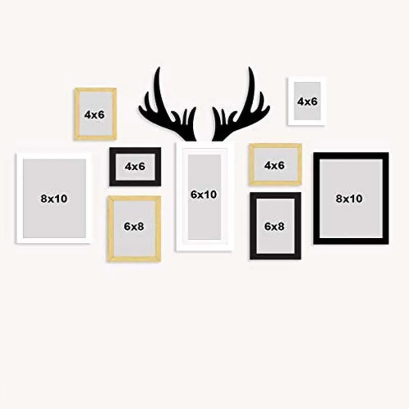 Stag Horn Photo Frame - Set Of Nine media 4