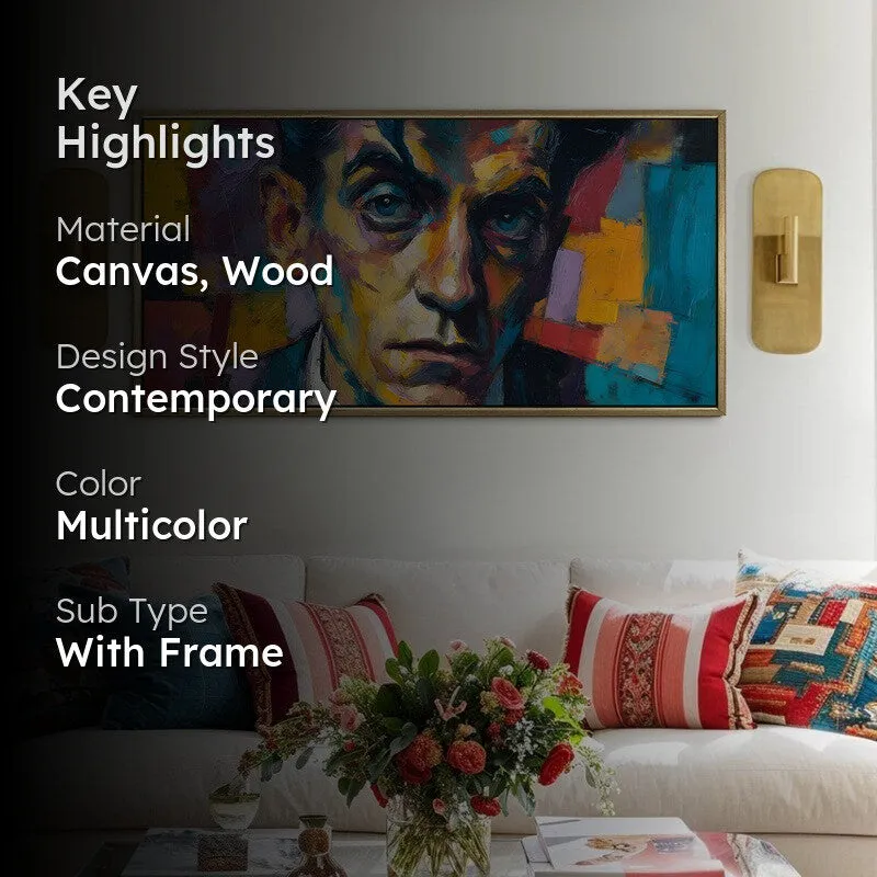 Silent Intensity Canvas Wall Painting With Frame media 2