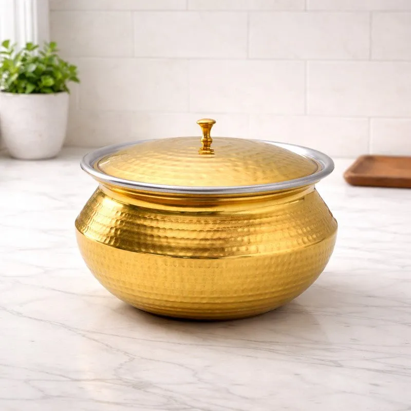Cookelle Durable Brass Handi - 5000 mL media 1