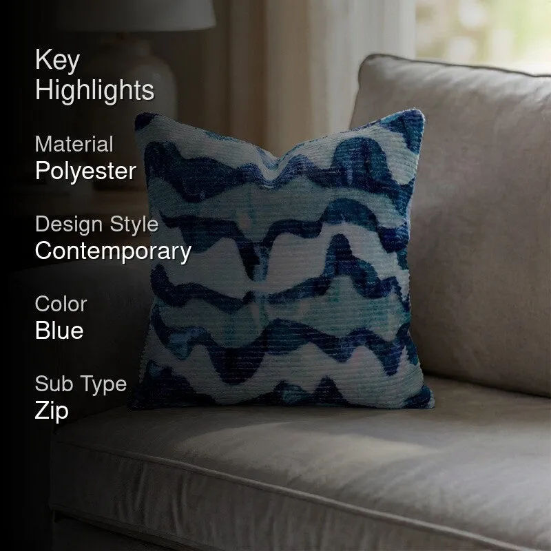 RythmFlow Cushion Cover - Blue media 2