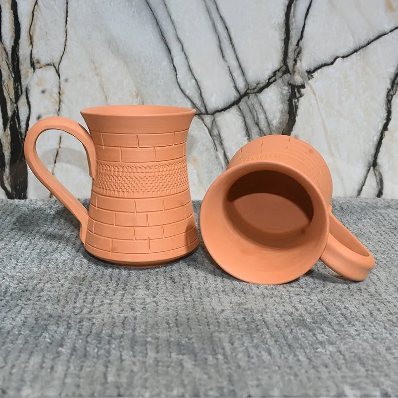 Kaivalya Terracotta Coffee Mug (250 mL Each) - Set of Two media 8