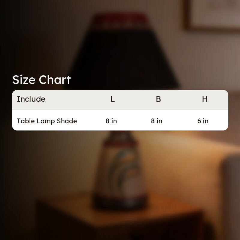 Suri Terracotta Fabric Table Lamp - Multicolor media 10