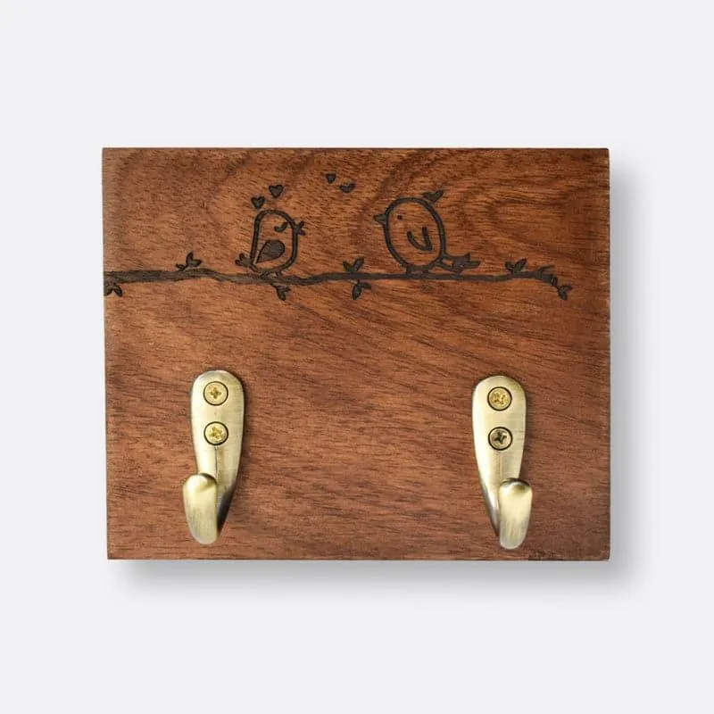 Bird Buddies Wooden Key Holder media 3