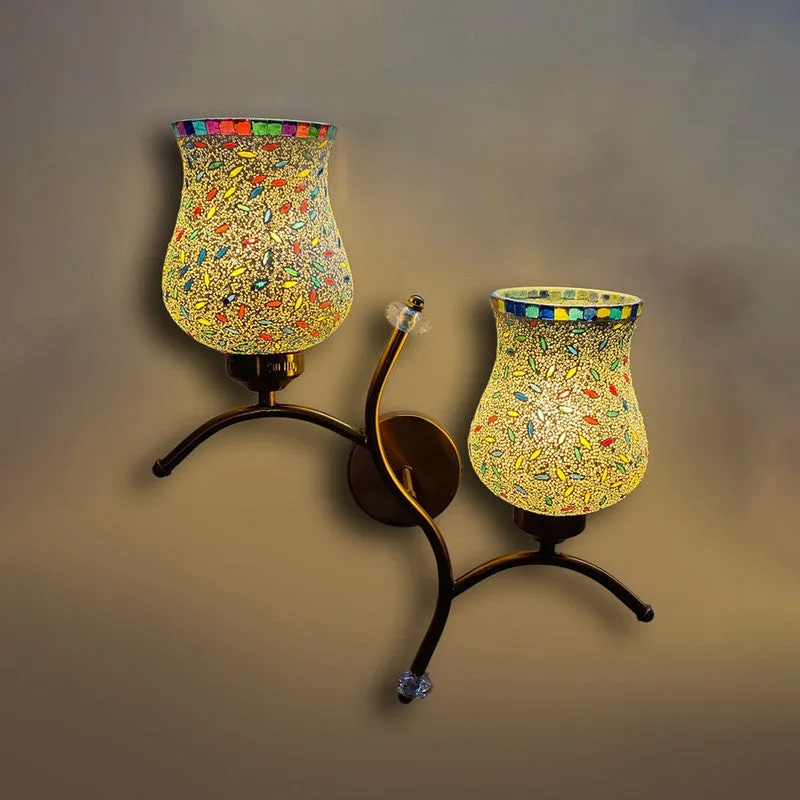 Lumecrest Twin Glass Wall Lamp - Multicolor media 6