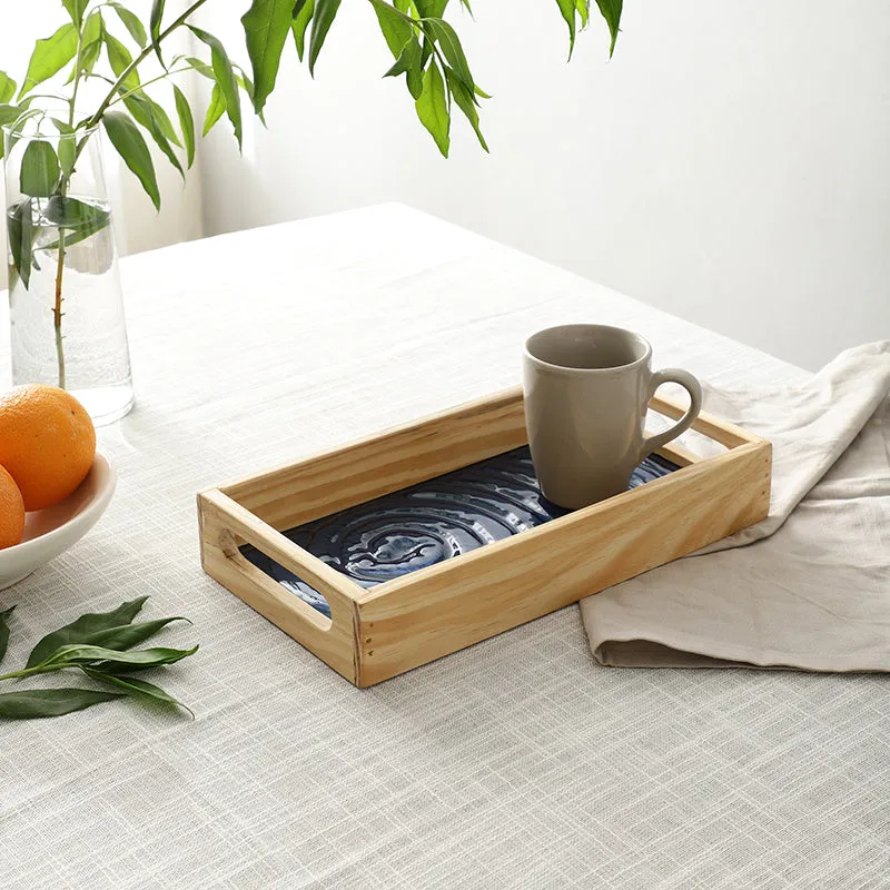 Nyra Serving Tray - Blue media 1