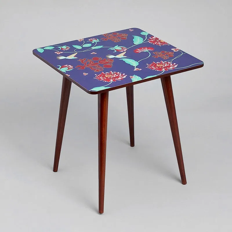 India Circus Wood Zinnian Square Side Table media 3