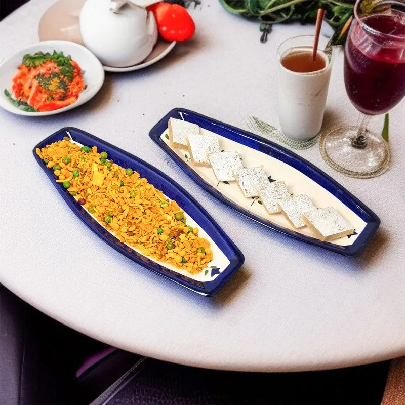 Pebble Ceramic Platter - Set Of Two media 5
