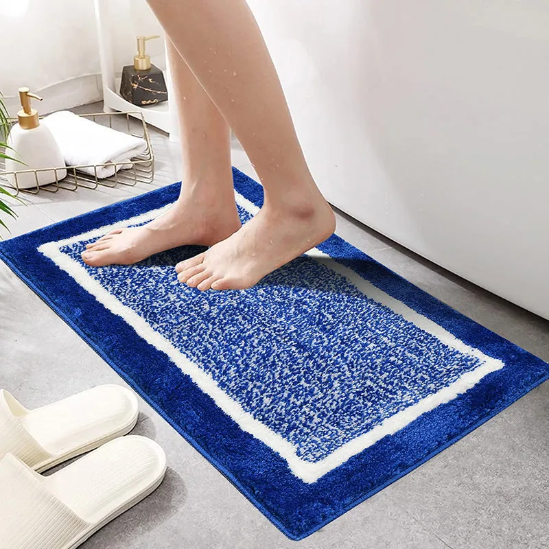 Luxe Anti Skid Bath Mat - Light Blue media 1