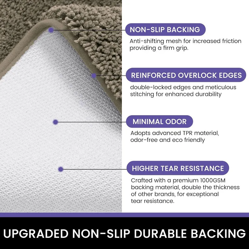 Nuo Luxe Bath Mat - Taupe media 5