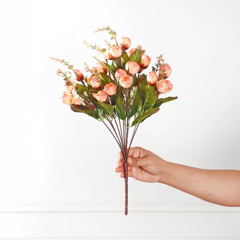 Cross Mini Rose Artificial Flowers - Orange media 3