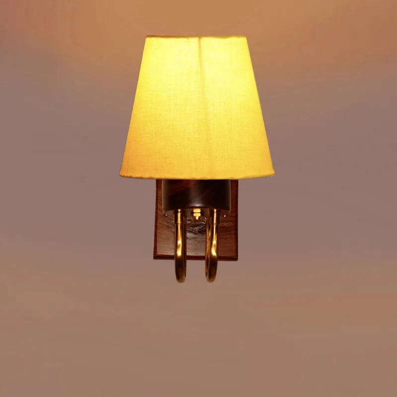 Gilded Arch Decorative Cotton Wall Lamp - Yellow media 6