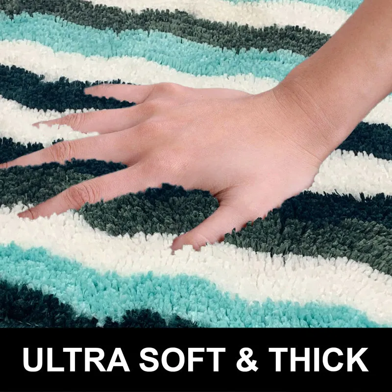 Wave Step Microfiber Bath Mat media 3