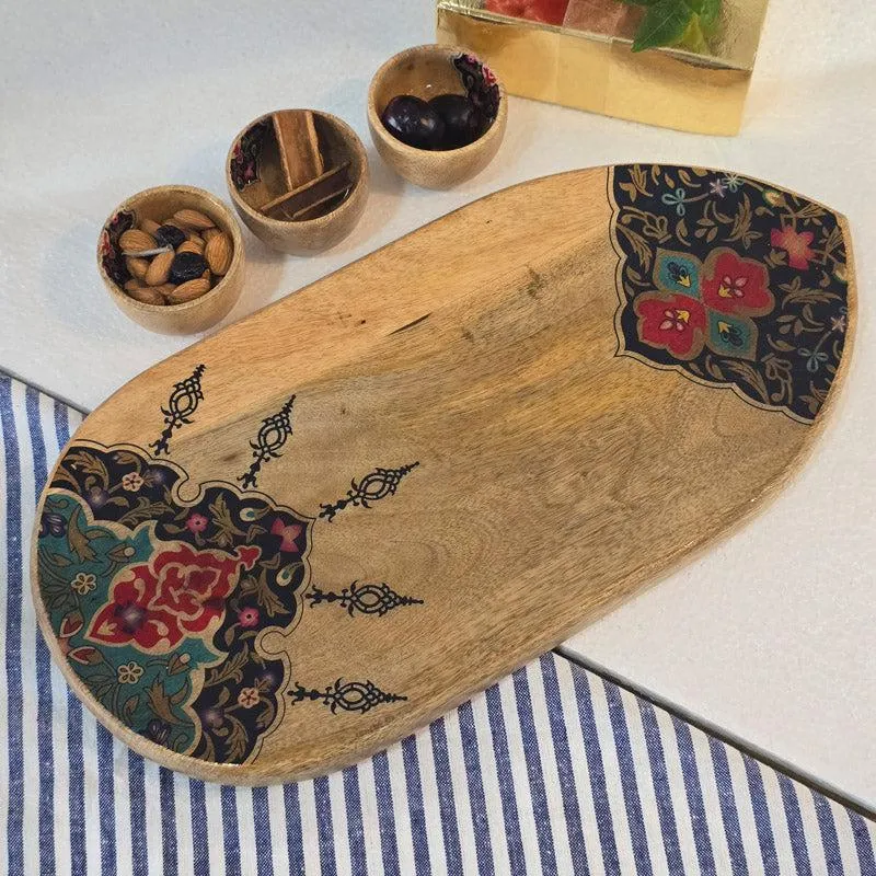 Misni Ethnic Wood Platter media 3