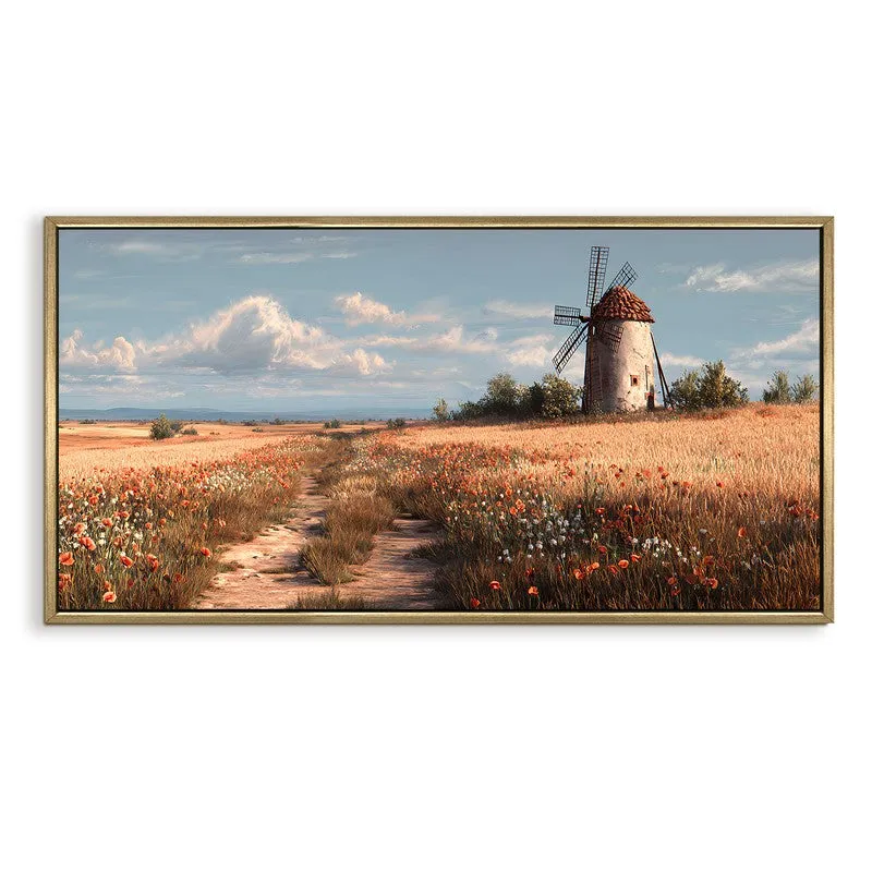 Pastoral Wind Canvas Wall Painting With Frame media 3