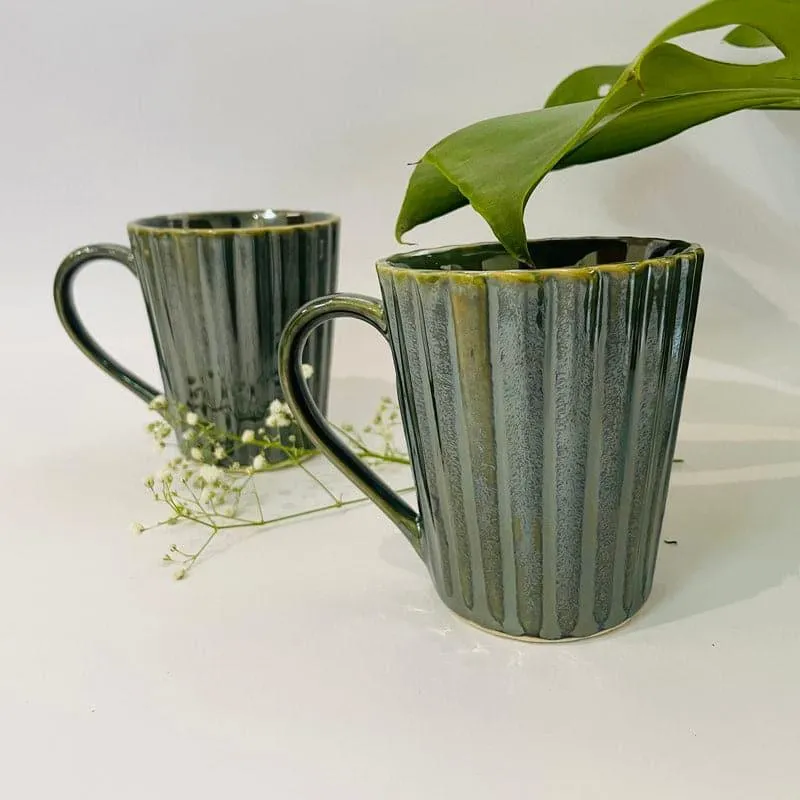 Laroon Ceramic Coffee Mug (300 mL Each) - Set of Two media 1