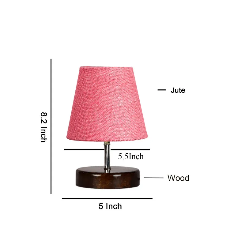 Mita Jute Table Lamp - Pink,Brown media 5