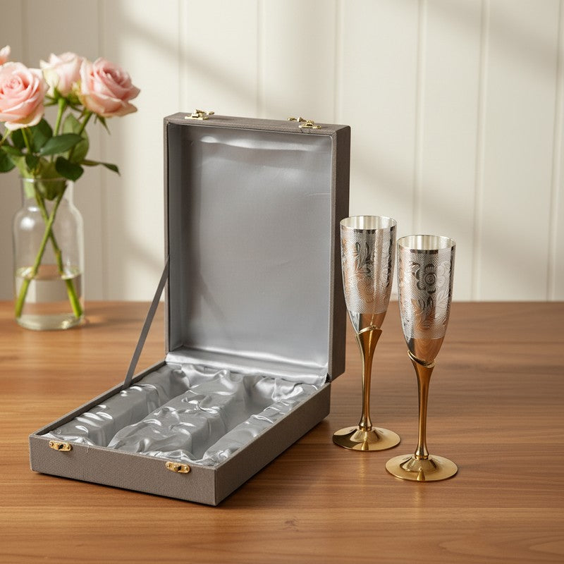 Eleganza Wine & Champagne Glasses (240 mL Each) - Three Piece Set