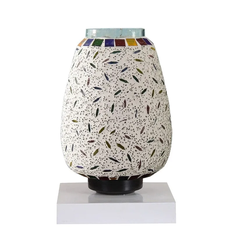 Sparkora Glass Table Lamp With Wooden Base - Multicolor media 5