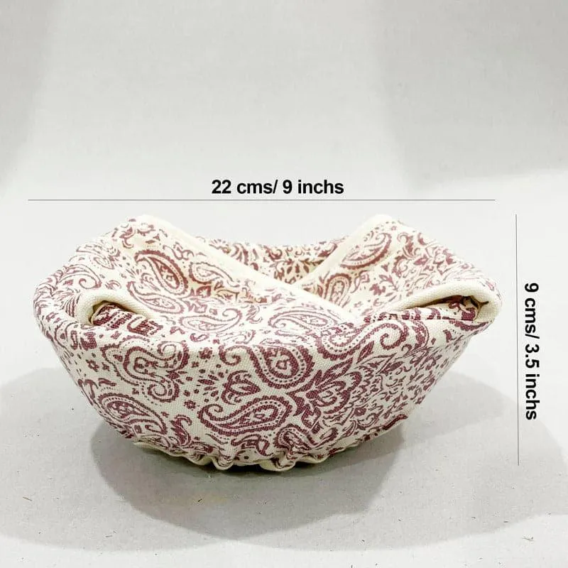Swayam Theona Round Bread Basket - Beige media 6