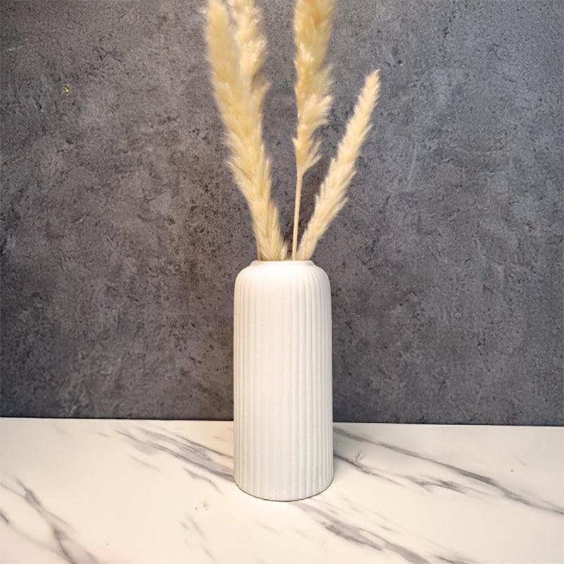 Harmona Ceramic Vase - White media 3