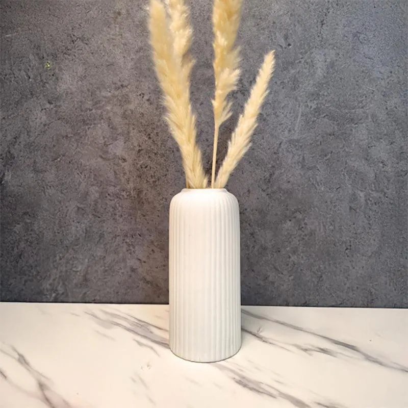 Harmona Ceramic Vase - White media 3