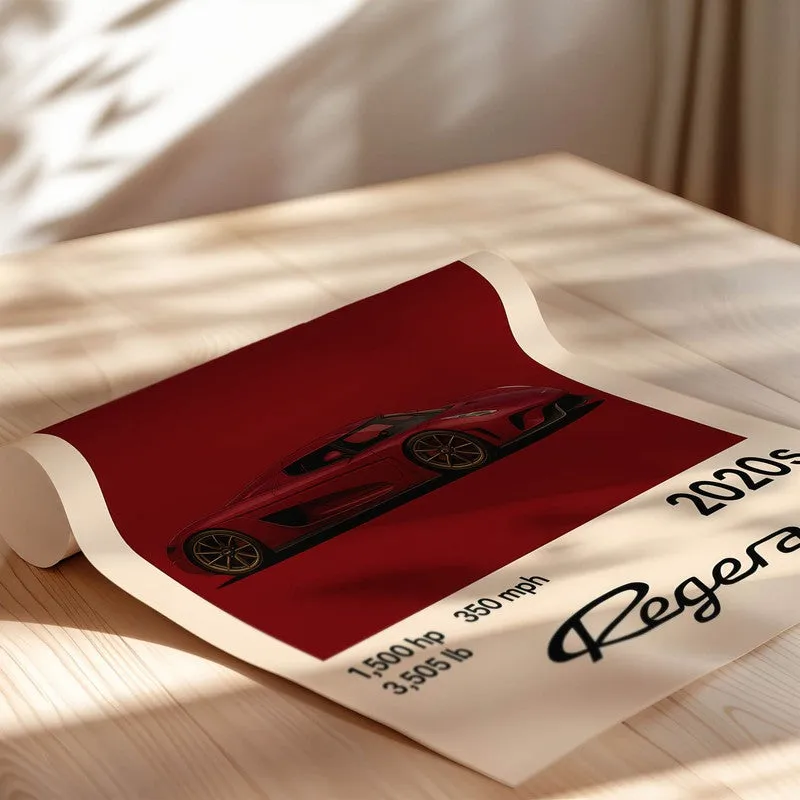 Koenigsegg Regera Legend Wall Poster media 5