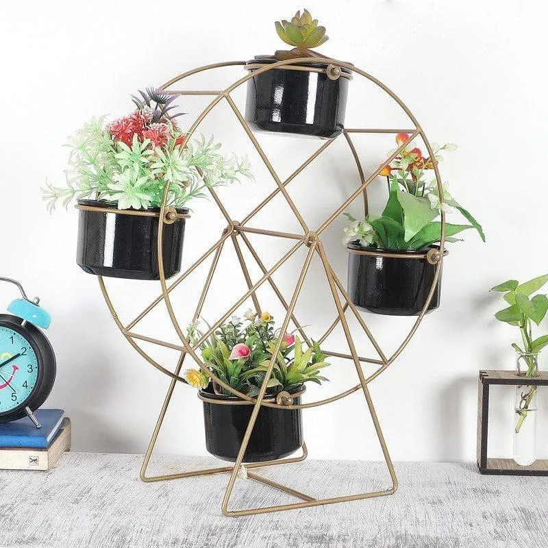 Wheel Fun Planter - Black - 3