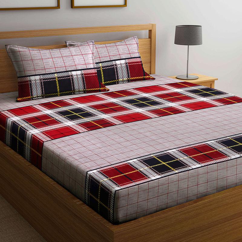 Wizzer Checkered Bedsheet - 150 GSM media 3