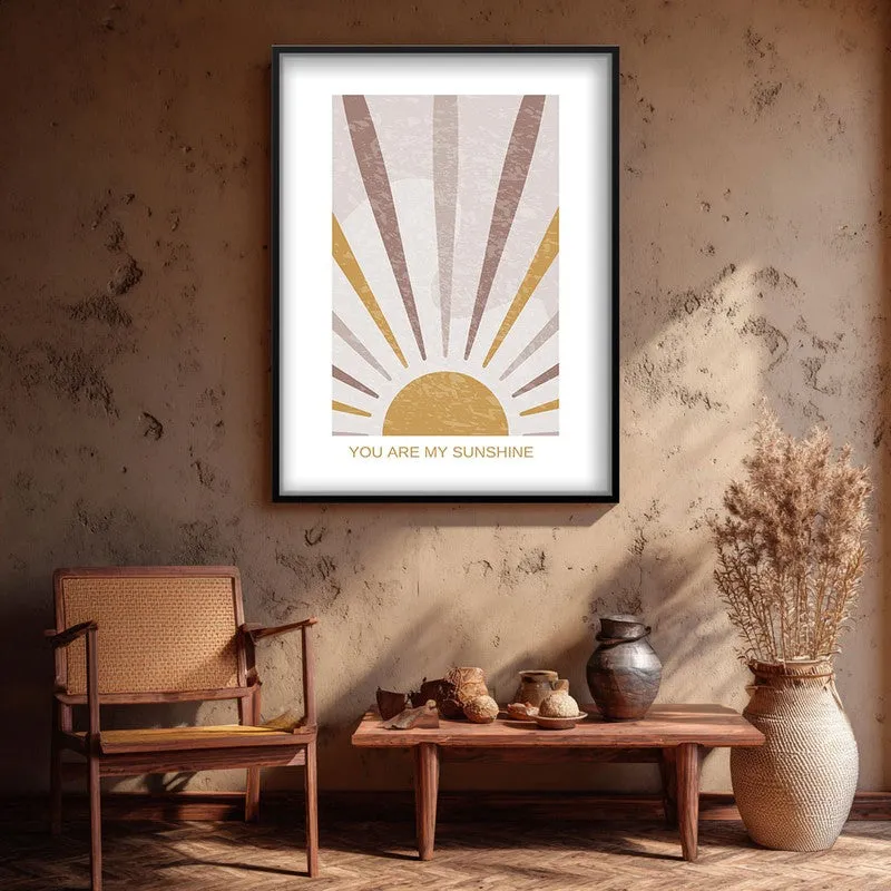 Bursting Sol Canvas Wall Painting With Black Frame media 3