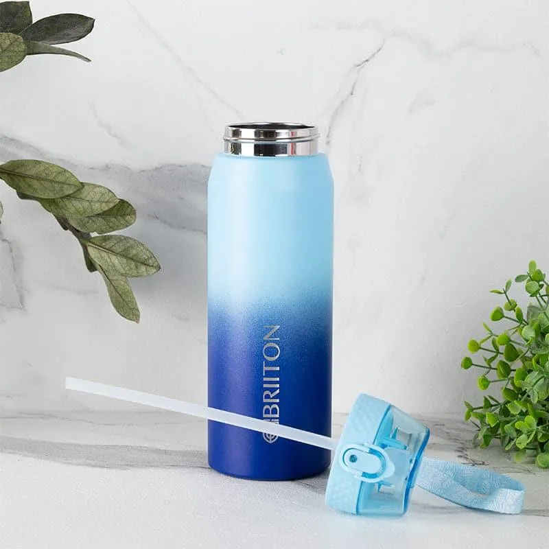 Quench Calm Hot & Cold Thermos Water Bottle (Yellow & Blue, 750 mL Each) - Set Of Two media 3