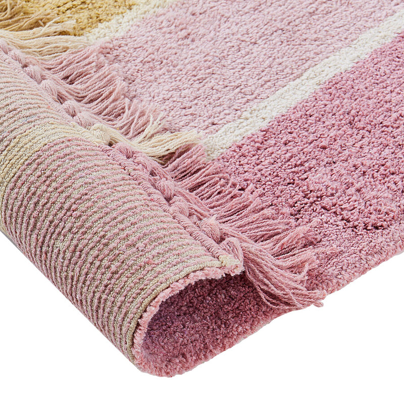 Vibrant Arc Tufted Cotton Area Rug - Multicolor media 5