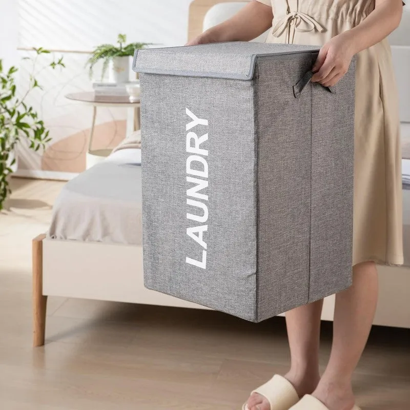 Wash Dock Jute Laundry Basket - Grey media 6