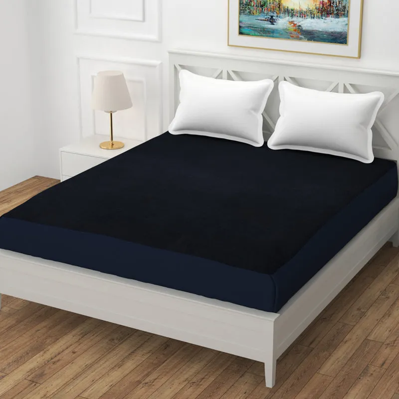 Cloud Guard Mattress Protector - Navy Blue media 1