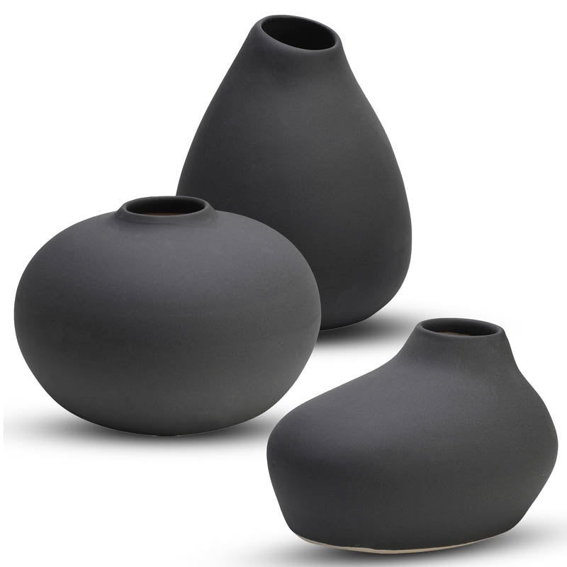 Raven Vases (Black) - Set Of Three media 8