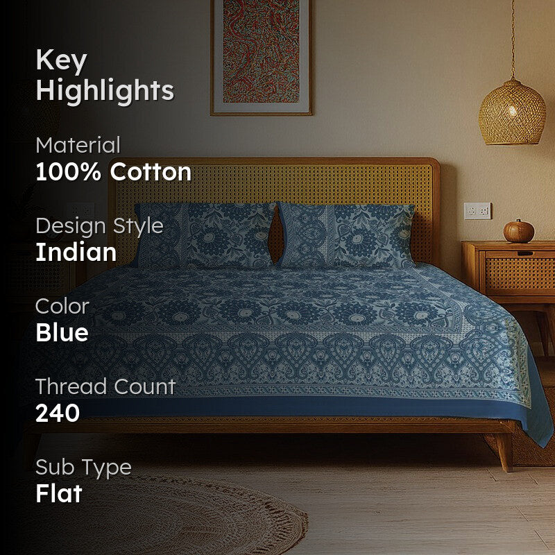 Urban Space RoyalMono Cotton Bedsheet - 240 TC media 2