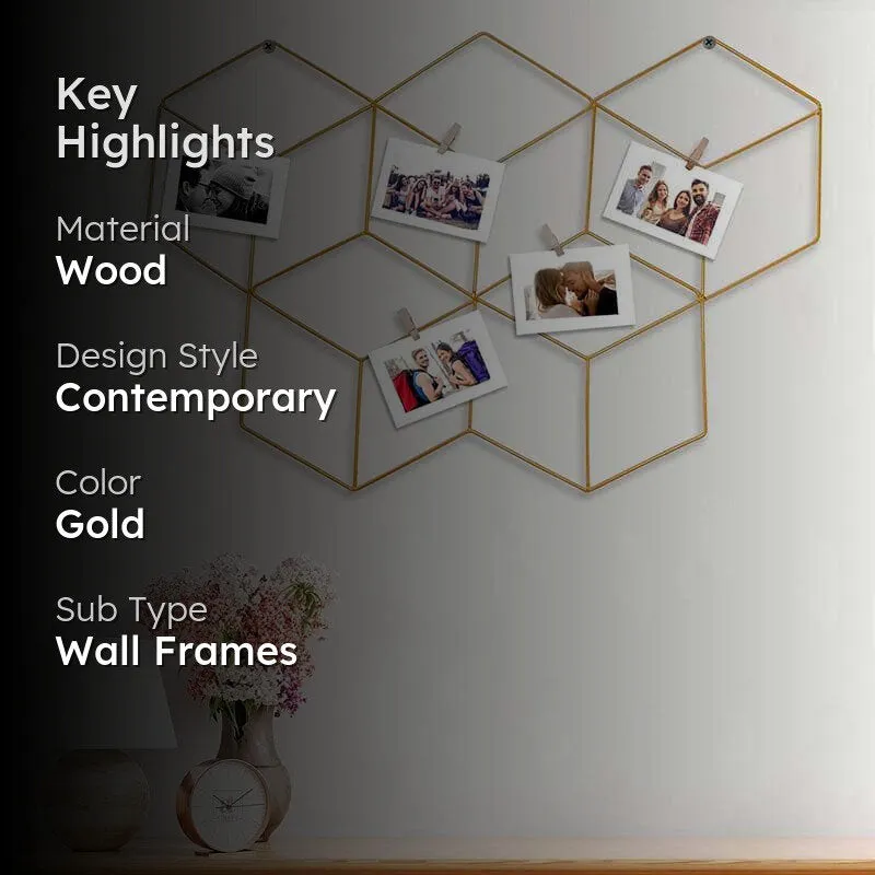 Cubix Wall Art - Gold media 2